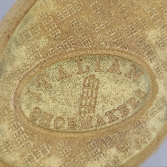 Italian Shoemakers Vivian Slip On Wedge Platform Denim Blue Sandals Straps Sz 10 - Picture 13 of 15